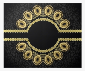 Póster Figurado, Marco Dorado Con Borde Ondulado • - Gold #2976121