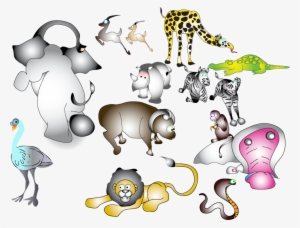 Kids Illustration In Vector Format For African Animals - Illustration #2976443