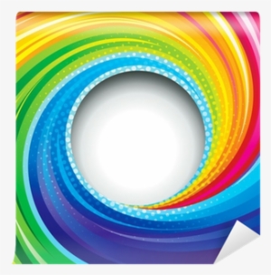 Abstract Colorful Swirl Circle Background - Sistemi E Modelli #2978386