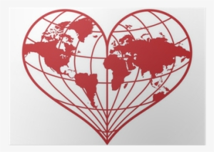Heart Shape World Map #2978625