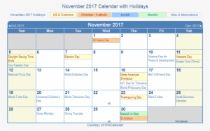 Download Calendar Above As A Picture - November 2018 Holiday Calendar #2978889