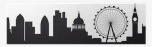Detailed Silhouette Of London Skyline Poster • Pixers® - London Silhouette #2978914