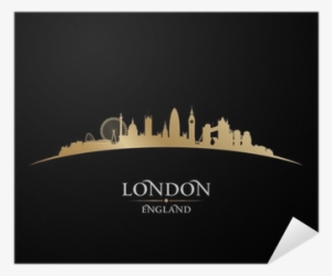 London England City Skyline Silhouette Black Background #2978966