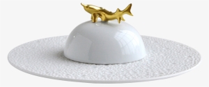 China Set Of Caviar Plate And Bell Covert Of The Collection - Bernardaud Ecume Caviar #2979053
