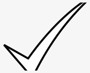 Black Check Mark - Line Art #2979625