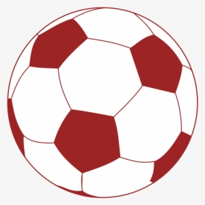 File - Soccerball-red - Svg - Colouring Page Of Ball #2979717