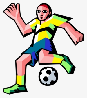 Vector Illustration Of Sport Of Soccer Football Player #2980011