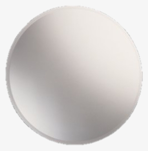 White Grey Circle Button Transparent - Gedy Bevelled Edge Mirror #2980177