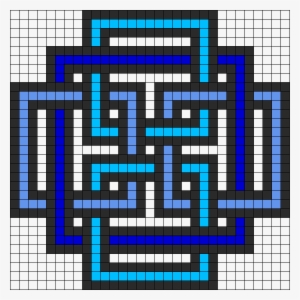 Square Pattern Perler Bead Pattern / Bead Sprite - Pixel Art Minecraft Grid #2980222
