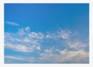 Texture Of Blue Sky With Clouds And The Moon Poster - Cloud #2980540
