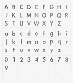 Font Characters - Chinacat Font #2980760 Font Characters - Chinacat Font #2980760