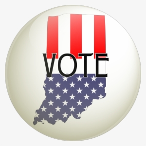 Indiana Vote Button - Flag: Municipal Flag Of Hannut, Belgium #2980848