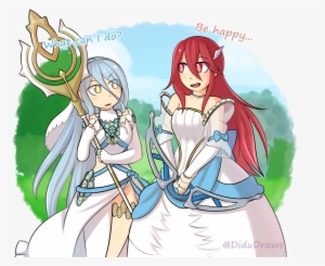 The Way Their Lines Overlap Is Just Cute - Azura And Ninian #2980992