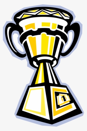 Vector Illustration Of Winner's Trophy Cup Prize Award - Illustration #2981798