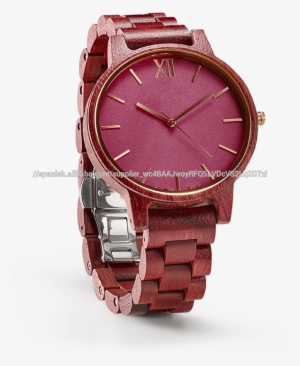 Organización Especial Púrpura Corazón Relojes De Madera - Frankie Purpleheart & Plum - Women's Wood Watch #2981846