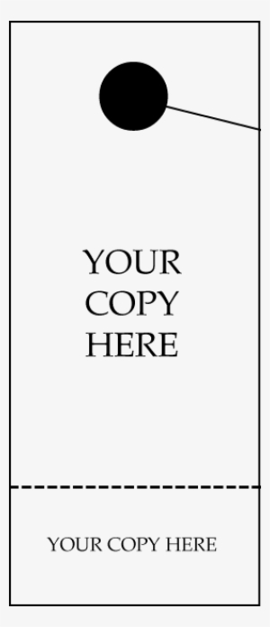 Custom Designed Hang Tag With Perforated Stub - Printable Car Hanging Tags #2982152