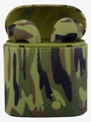 Green Camouflage Earbuds Colourpods™ - Headphones #2982363