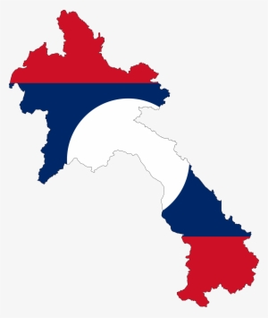 Laos Flag Map - Laos Map Vector - Free Transparent PNG Download - PNGkey