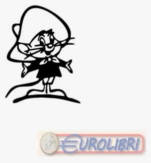 Speedy Gonzales - Adesivo Prespaziato - Colore Nero - Corolle Mon Premier Pacifier Doll Set #2983872