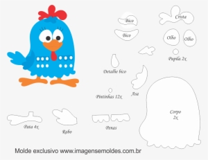 Te Dejo Las Siguientes Ideas Para Que Te Sirvan De - Molde De La Gallina Pintadita #2984112