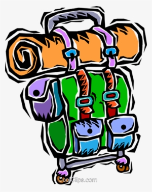 Back Pack, Camping Gear Royalty Free Vector Clip Art - Illustration #2984654