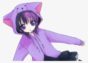If Youwant Design - Purple Cat Anime Girl #2984789