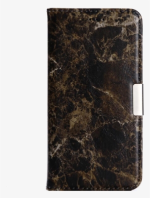 Waloo Marble Texture Leather Wallet Case For Iphone - Shop4 - Lg K10 (2017) Hoesje - Wallet Case Marmer Zwart #2985155