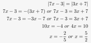 Absolute Value Inequalities - Absolute Value Equations #2985225