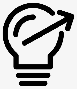 Png File Svg - Light Bulb Arrow Icon #2985597