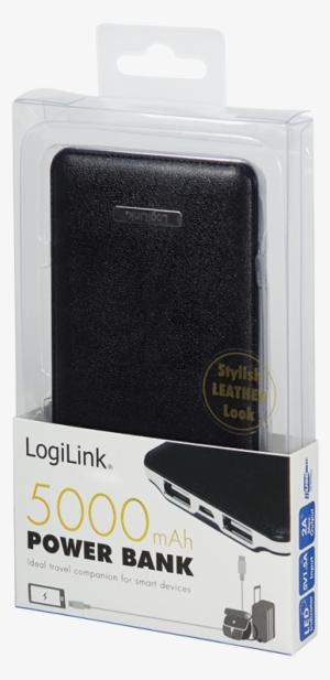 Packaging Image (png) - Ultra Slim Power Bank, 5000 Mah, Black - Logilink Pa0125b #2986022