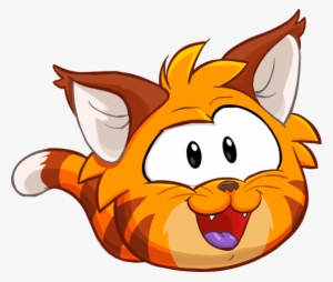 Puffle 2014 Transformation Player Card Orange Tabby - Club Penguin Cat Puffle #2986260