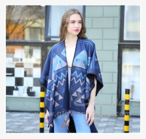 10 11 - Ladies/girl Cashmere Scarf Patchwork Plaid Poncho Cape #2986293