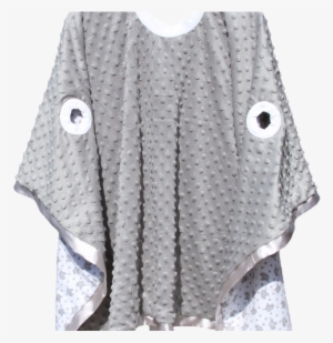 Grey, Pink Or Blue Minky Ele Flannel - Cardigan #2986666