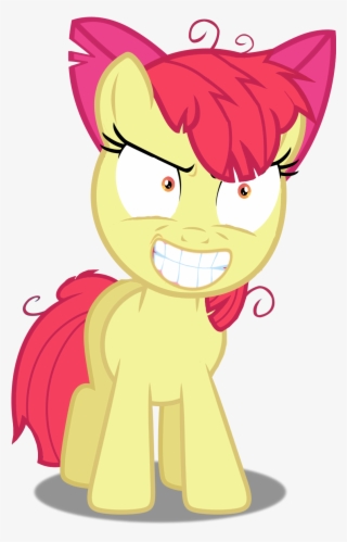 Grin Clipart Insane - Apple Bloom #2986983