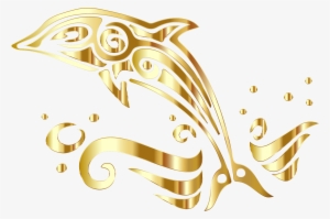 Dolphin Clipart Tribal - Transparent Background Dolphin Clipart #2987162