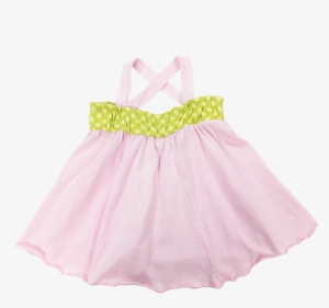 Pink Flowing Tank, Green Dot Band - Girl #2987272