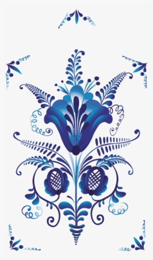 Tribales, Tatuajes Y Viñetas De Color Azul - Гжель Роспись #2987426