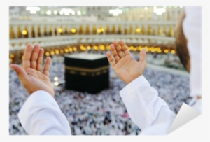 Vinilo Pixerstick Musulmán Orando En La Meca Con Las - Muslim Praying Hands #2989258