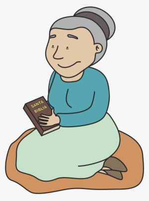 Abuelita Bibliaco - Abuela Orando Animado #2989261