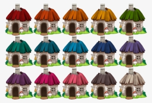 House Small Cottage Colors L1 - Happy Street Small Cottage #2989916