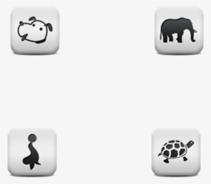 Flat Hand Drawn Animal Ui Icon - Black And White Turtle Bib #2990065