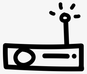 Radio Flat Hand Drawn Tool With An Antenna Comments - Scalable Vector Graphics #2990302