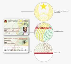 Polycarbonate Id Cards For Embassy Of Guinea-bissau - Guinea Bissau Identity Card #2991501
