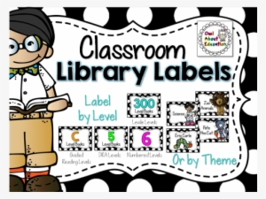 Classroom Library Labels {black And White Polka Dot} - Rico Design Stempel Alles Gute Rund 3,5cm #2991636