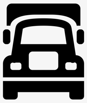 Semi Truck Icon - Truck Front Vector Png #2991731