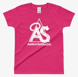 Ladies Tee American Supermodel Logo Grunge #2992245