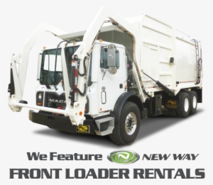 Front Loader Garbage Truck Rentals - White Front Loader Garbage Truck #2992377