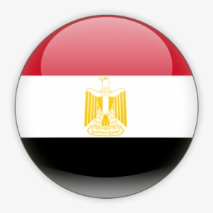 Illustration Of Flag Of Egypt - Egypt Round Flag Png #2992458