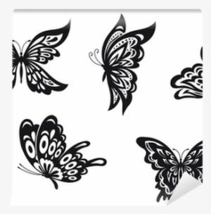 Black Butterfly Tattoo For Wrist Designs #2993214