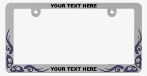 Chrome Butterfly Metal License Plate Tag Frame #2993256